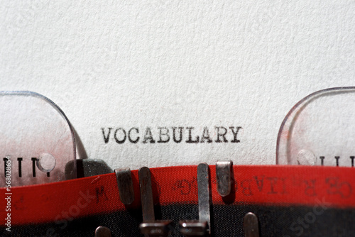 Vocabulary concept view photo