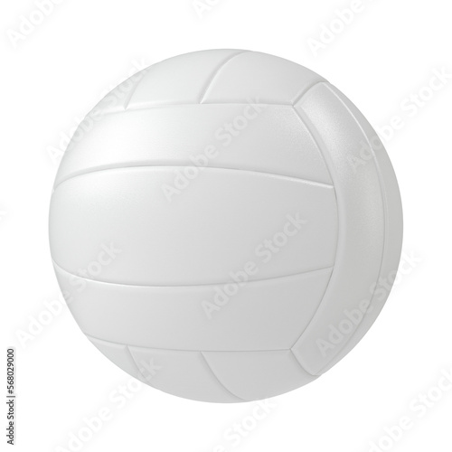 Volleyball ball isolated transparent background 3d rendering
