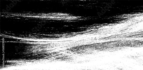 Vector brush sroke texture. Distressed uneven grunge background. Abstract distressed vector illustration. Overlay over any design to create interesting effect and depth. Black isolated on white. EPS10