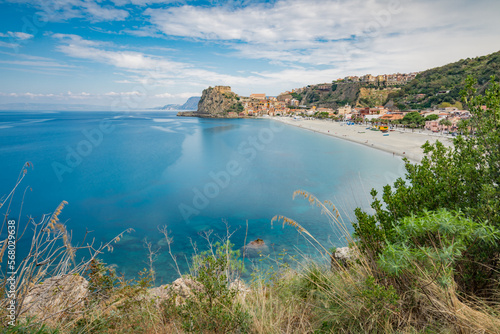 Panoramic view on Scilla town, province of Reggio Calabria IT 