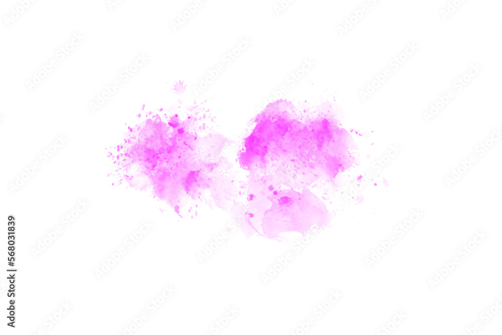 Fototapeta premium Abstract Purple Brush Watercolor Back Drop Shape element