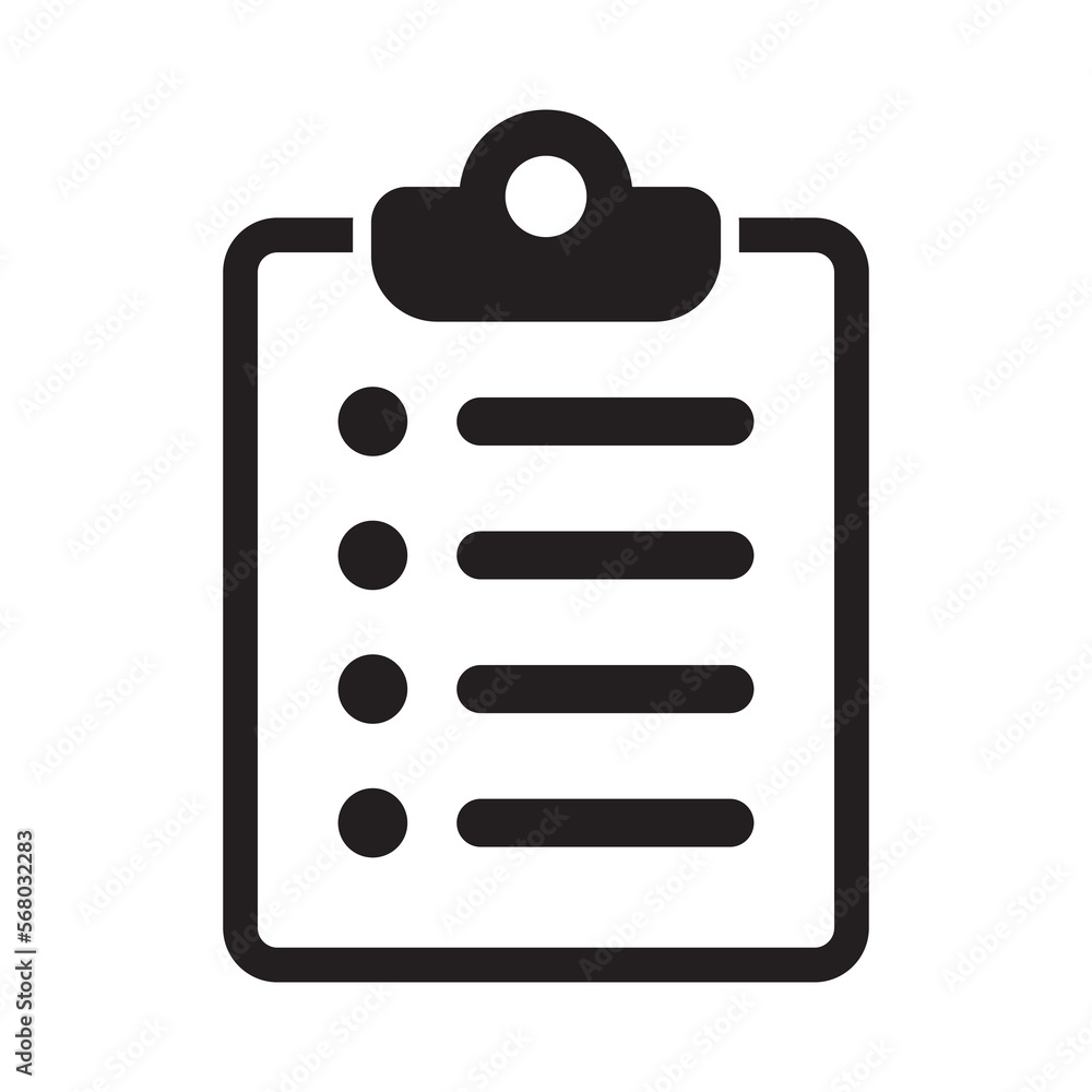 Clipboard and checklist icon. Project management icon. To do list vector icon for web site and app design. Clipboard and checklist icon. Project management icon. To do list vector icon for web site and app design.