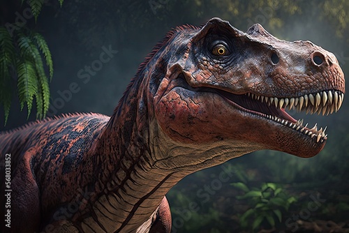 Tyrannosaurus Rex Dinosaur CGI render © David