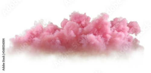 Soft pink clouds cutout backgrounds effect 3d rendering png