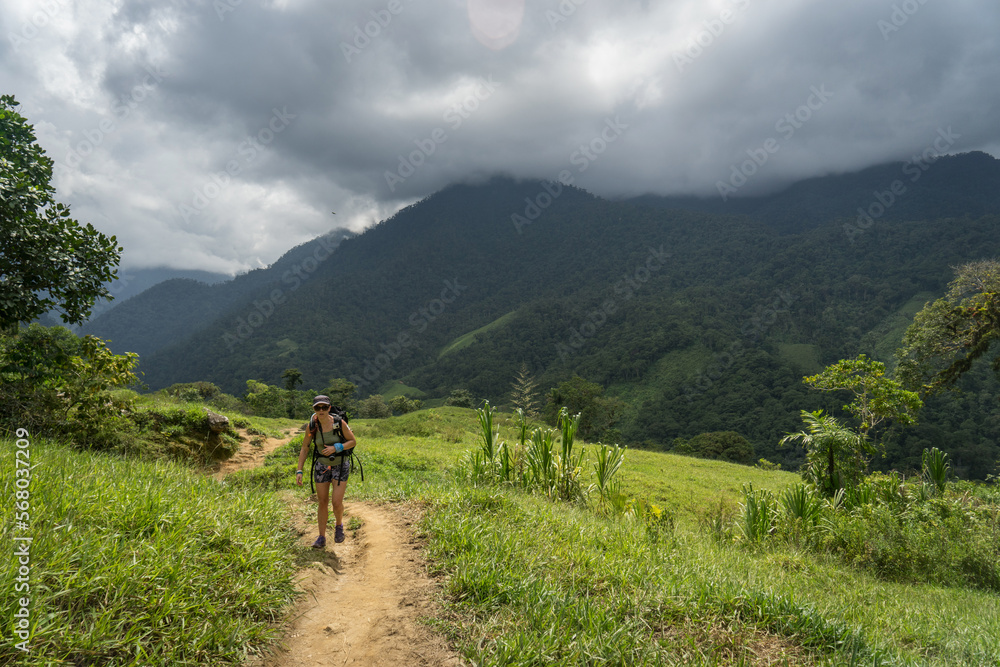 hiking in the mountains in colombia