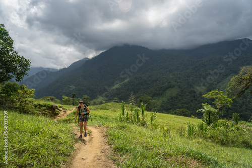 hiking in the mountains in colombia