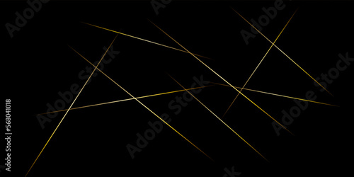 Abstract black with golden lines, triangles background modern design . Modern design with dynamic shapes composition and technology concept on circuit board, Hi-tech digital background. Vector design  © Sajjad