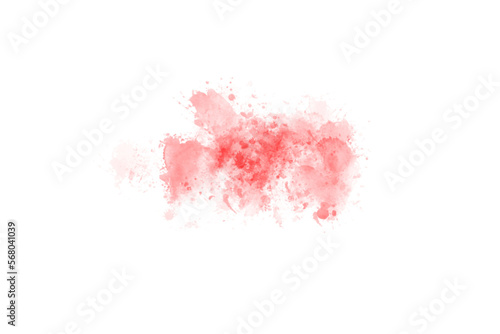 Abstract Red Brush Watercolor Back Drop Shape element