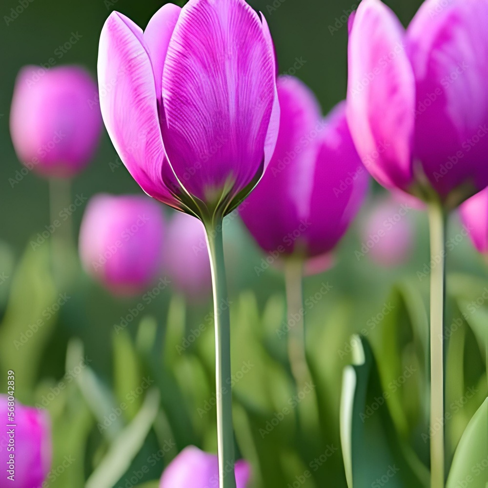 Fototapeta premium purple tulips