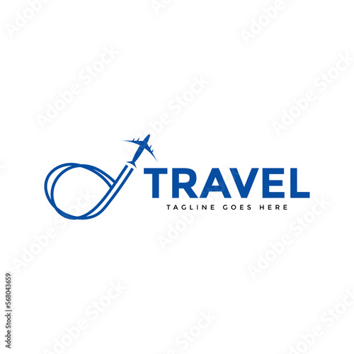 modern colored travel agency business logo. transportation, logistics delivery logo design