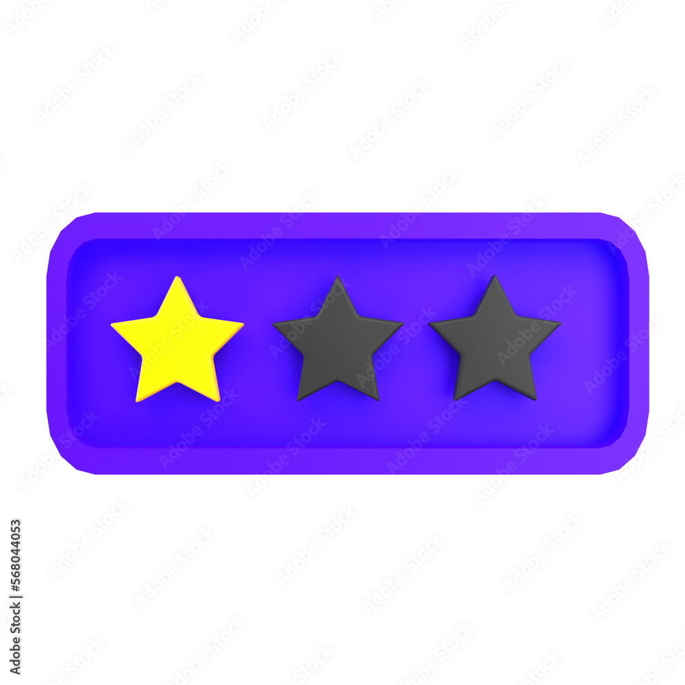 3d render icon rating feedback illustration 3d render icon rating feedback illustration