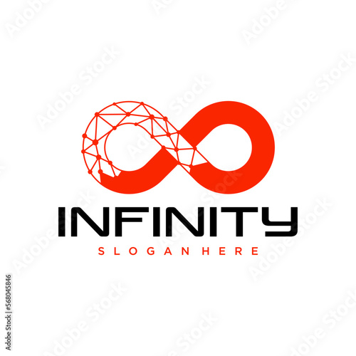 Infinite limitless symbol icon or logo design template