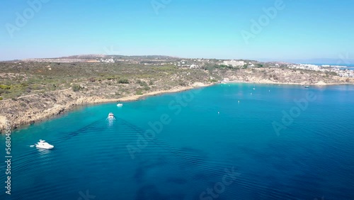 View from area of Ayioi Anargyroi Chapel in Cape Greco National Park in Cyprus photo