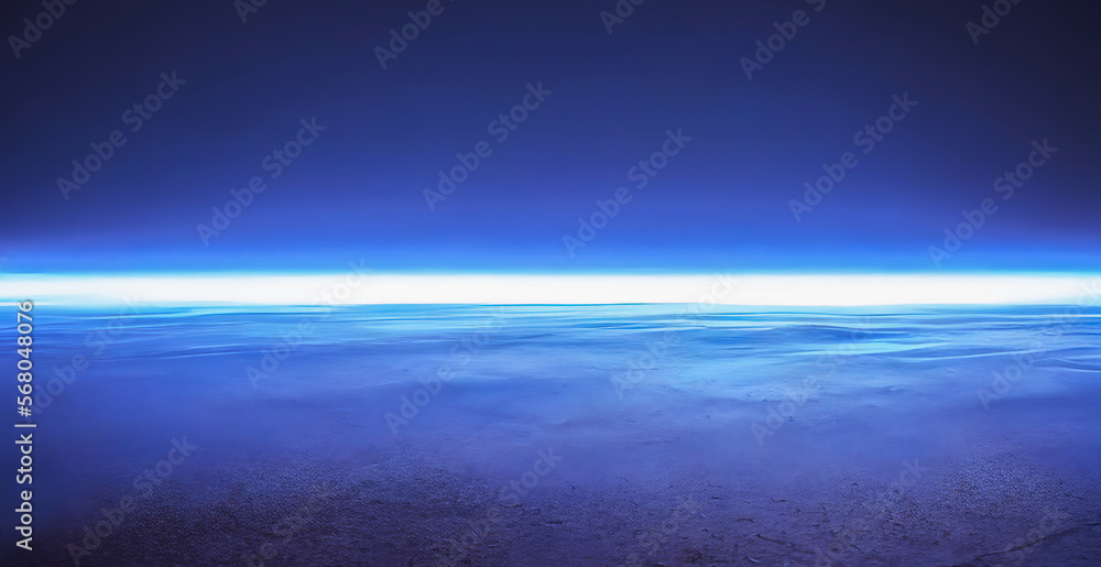 Abstract dark background scene, asphalt, reflection of blue neon lights, Generative AI Abstract dark background scene, asphalt, reflection of blue neon lights, Generative AI