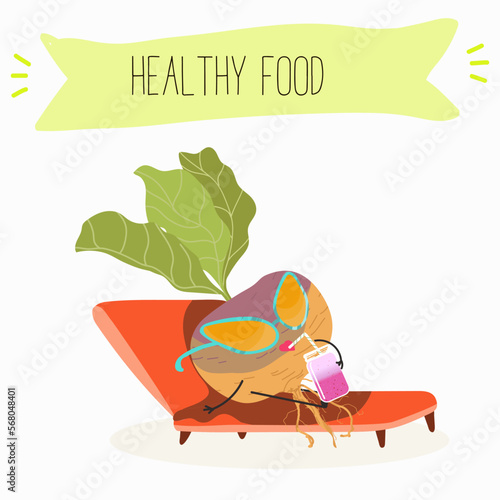 Vector Illustration with funny cartoon characters swede, rutabaga, turnip. Funny and healthy food. Vitamins, cute face food, ingredients, vegetarian, vector cartoon, antioxidant.
