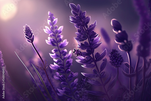 Lavendar in the Background, generative AI