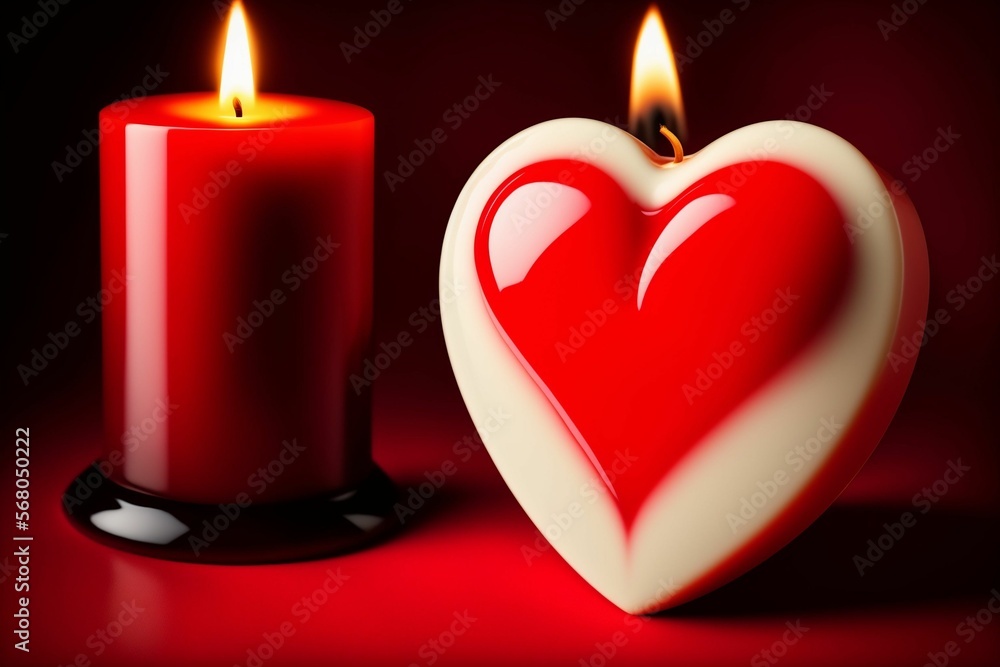 heart shaped candle heart shaped candle