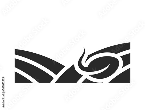 seed germination icon. sprouted grain, seeding, field and agriculture symbol. isolated vector image