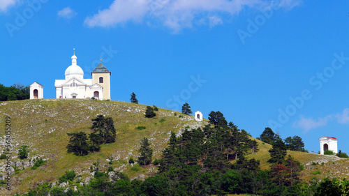 Little chapel of saint Sebastian at the top of the hill in Mikulov
