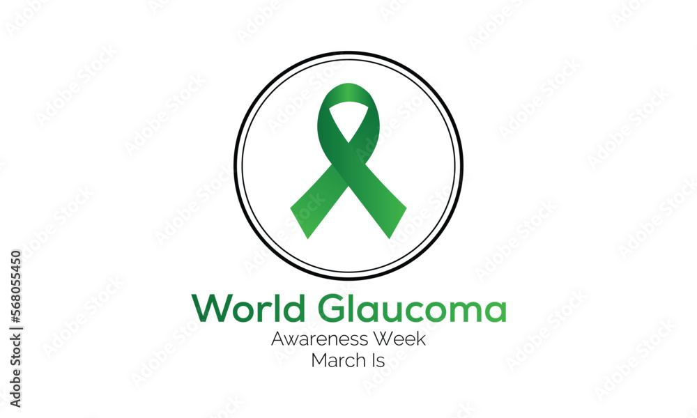 World Glaucoma Week is observed every year in March, it is a group of eye conditions that damage the optic nerve, the health of which is vital for good vision. Vector illustration World Glaucoma Week is observed every year in March, it is a group of eye conditions that damage the optic nerve, the health of which is vital for good vision. Vector illustration