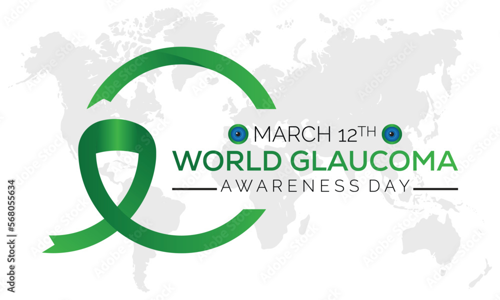 Vector illustration on the theme of World Glaucoma Day observed each year on March 12,banner, Holiday, poster, card and background design. Vector illustration on the theme of World Glaucoma Day observed each year on March 12,banner, Holiday, poster, card and background design.