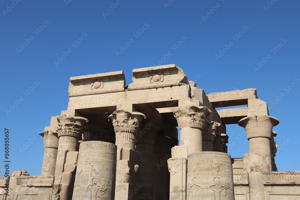 Ancient egyptian temple of Kom Ombo in Aswan 