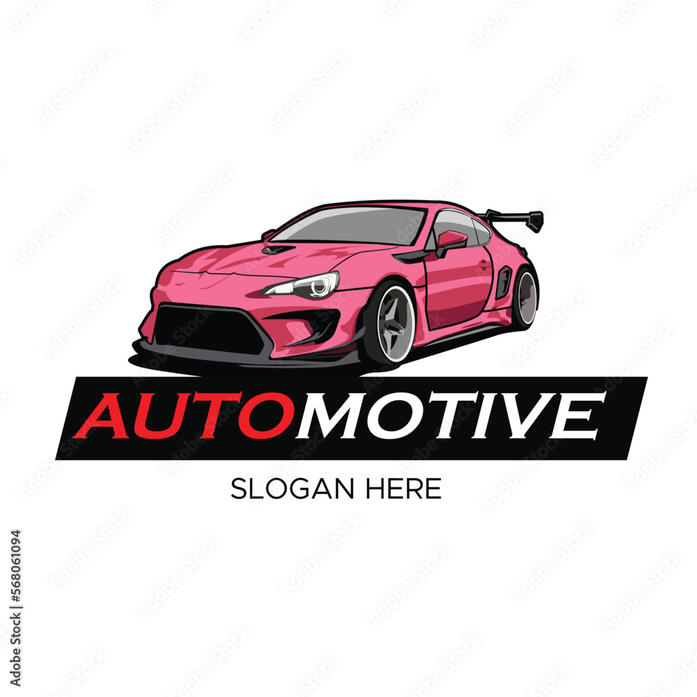 automotive logo template vector design