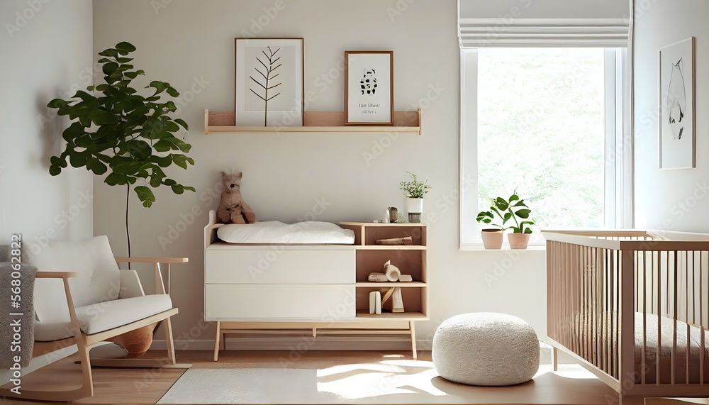 Classy and Beautiful Generative ai created, babies, Scandinavian design ...