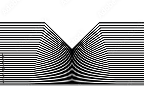 Abstract art line design. Mass gravity concept.