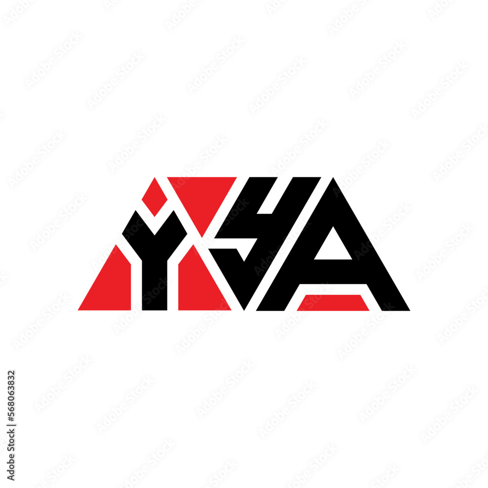 YYA triangle letter logo design with triangle shape. YYA triangle logo design monogram. YYA triangle vector logo template with red color. YYA triangular logo Simple, Elegant, and Luxurious Logo...