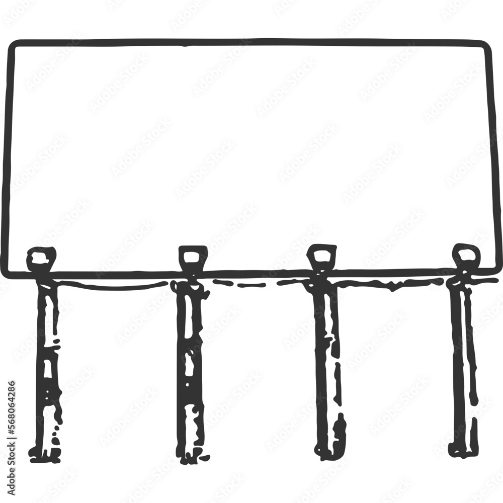 Fototapeta premium Highway Billboard Vintage Illustration Vector