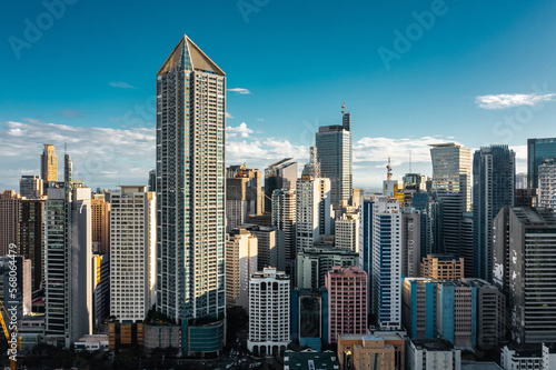 Cityscape of Makati. It is a city in Philippines known for the skyscrapers and shopping malls of Makati Central Business District © a_medvedkov