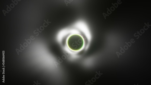 Space Background, Black Hole, Absorb Light Energy, Colorful Ring, 3D Render Abstract Background Texture