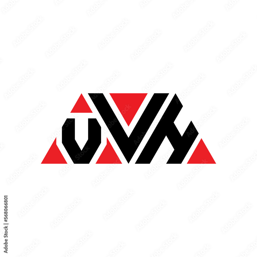 VVH triangle letter logo design with triangle shape. VVH triangle logo design monogram. VVH triangle vector logo template with red color. VVH triangular logo Simple, Elegant, and Luxurious Logo...