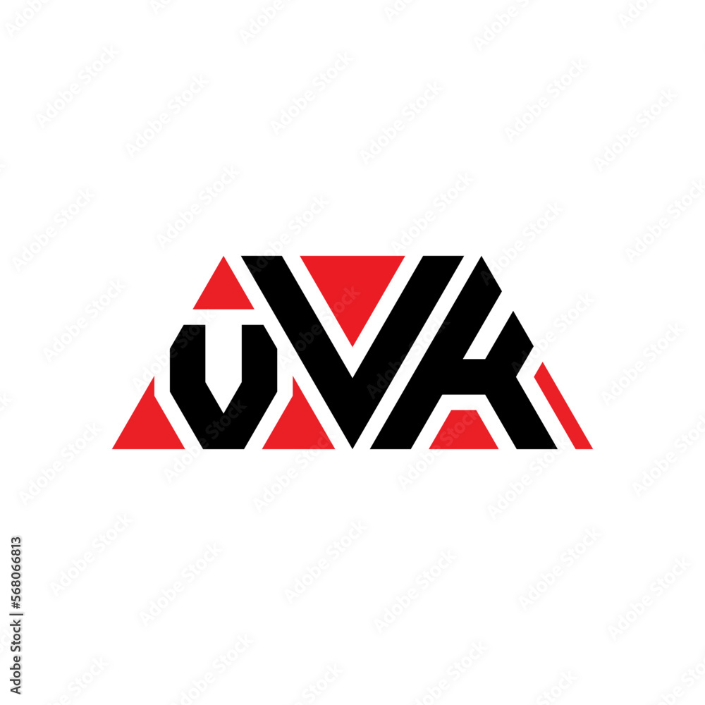 VVK triangle letter logo design with triangle shape. VVK triangle logo design monogram. VVK triangle vector logo template with red color. VVK triangular logo Simple, Elegant, and Luxurious Logo...