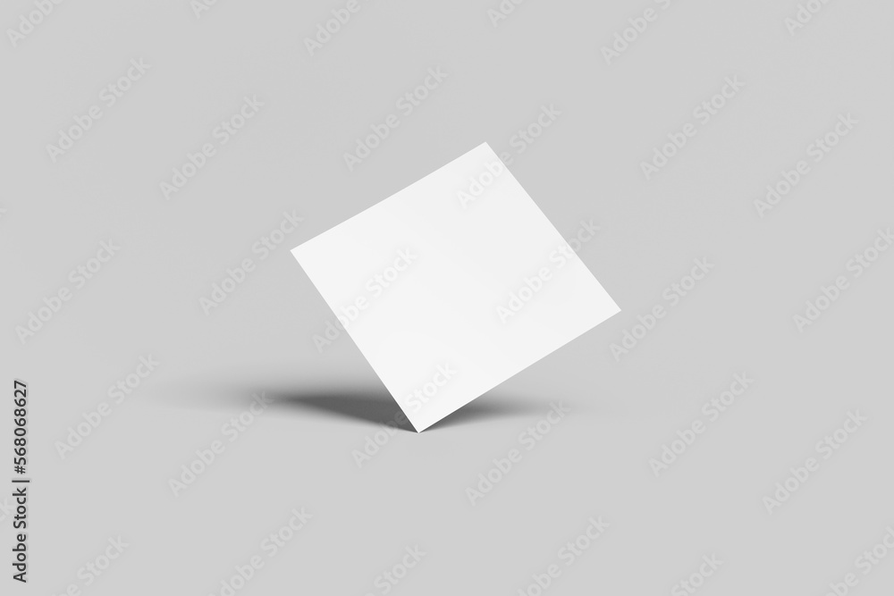 Blank Paper Sqaure Flyer Mockup Blank Paper Sqaure Flyer Mockup