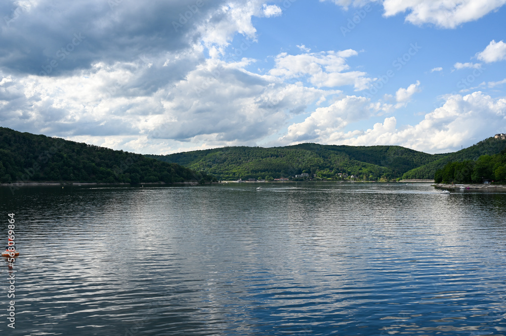 View of the lake Eder in Germany