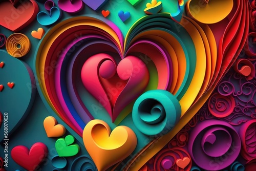 Valentine Abstract Heart Wallpapers