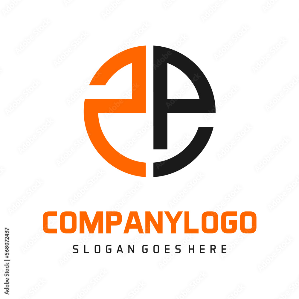 initial letter zp logo monochrome initial letter zp logo monochrome