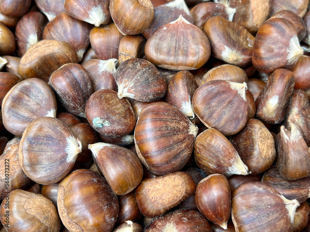 chestnuts close up background chestnuts close up background