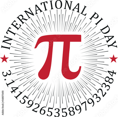 Happy international pi day t-shirt design and template design vector
