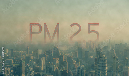 Photos Fog or haze combined with smoke and other atmospheric pollutants in the city from PM 2