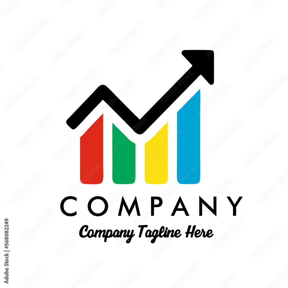 logo company profit icon symbol isolated vector image logo company profit icon symbol isolated vector image