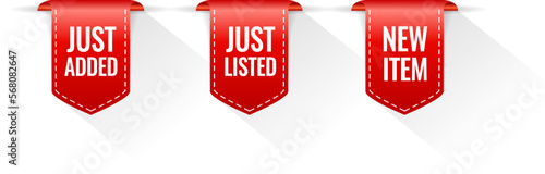 New item ribbons, new product just added