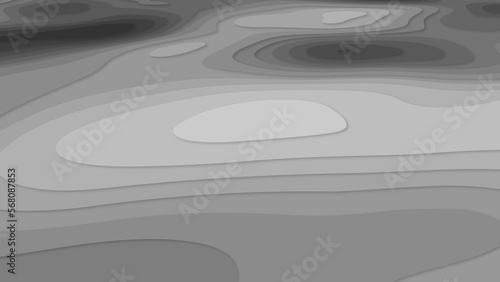 Modern abstract paper cut background texture. Abstract realistic papercut decoration textured with wavy layers. Topographic map in paper cut style.