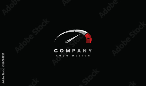 speed logo design template. fast logo design template. speedometer vector icon