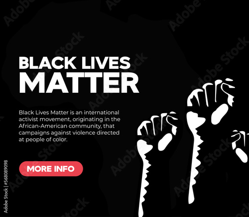 Black lives matter banner
