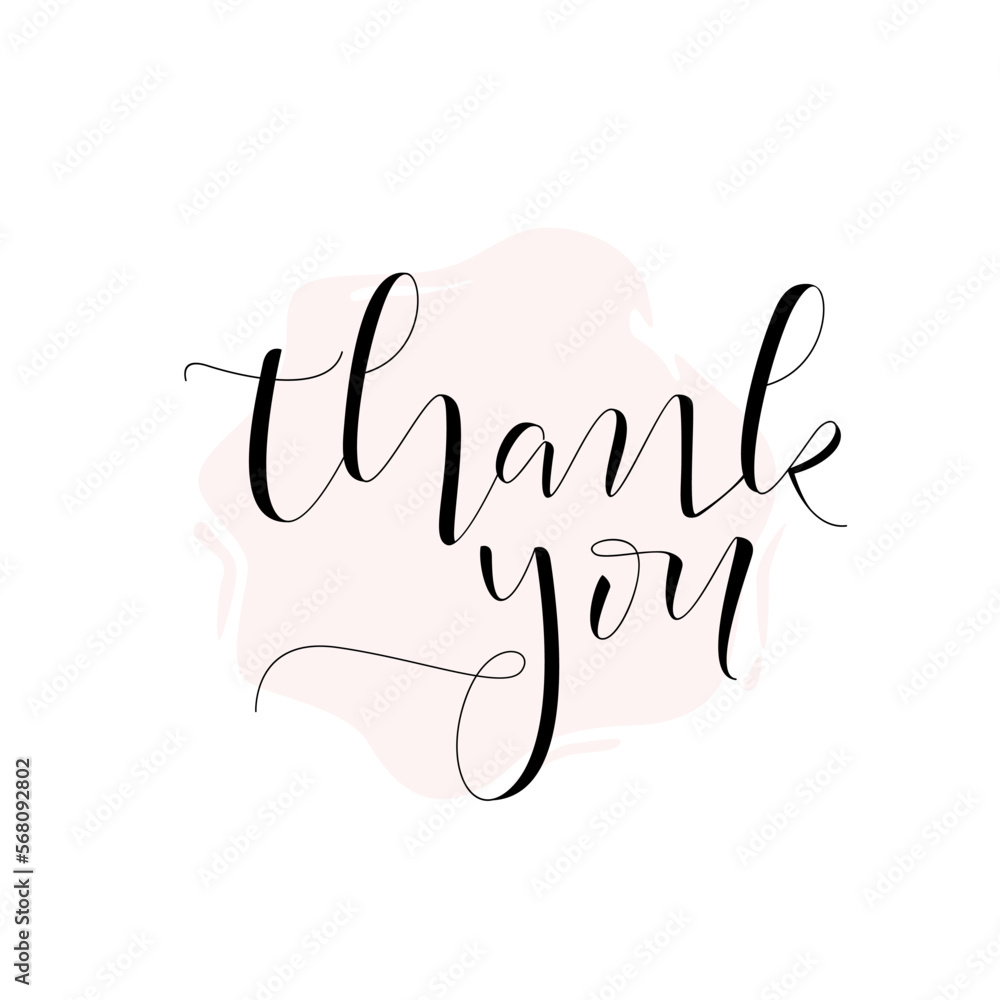 Calligraphy Thank You Hand Lettering Design Calligraphy Thank You Hand Lettering Design