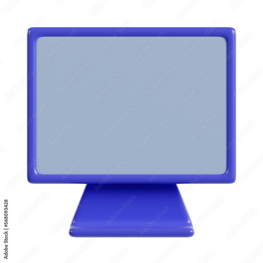 3d illustration of icon desktop rendering 3d illustration of icon desktop rendering