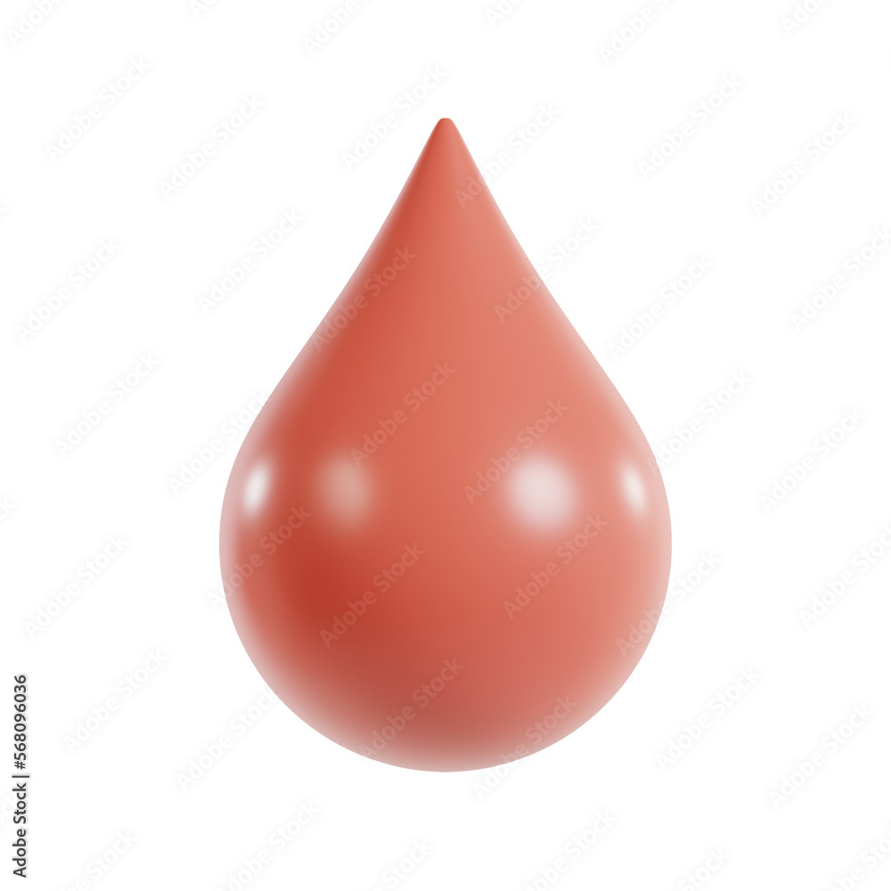 3d illustration of fluid health icon 3d illustration of fluid health icon